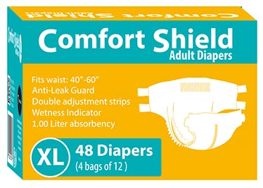 Adult Diapers Anti-Leak 2.15 Liter Absorbency 48 Diapers X-Large A42438