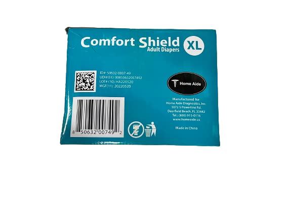 Adult Diapers Anti-Leak 2.15 Liter Absorbency 48 Diapers X-Large A42438