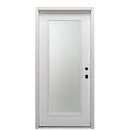 Fiberglass Smooth Primed Left Hand In-Swing Prehung Front Door Full Lite Clear Glass 32" x 80" Q62917