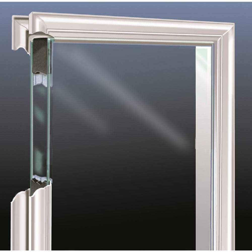 Fiberglass Smooth Primed Left Hand In-Swing Prehung Front Door Full Lite Clear Glass 32" x 80" Q62917