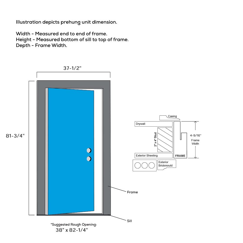 Steel Primed Left Hand In-Swing 15 Lite Clear Glass Front Door M904