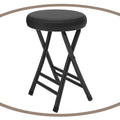 Round Padded Folding Stool Y37305