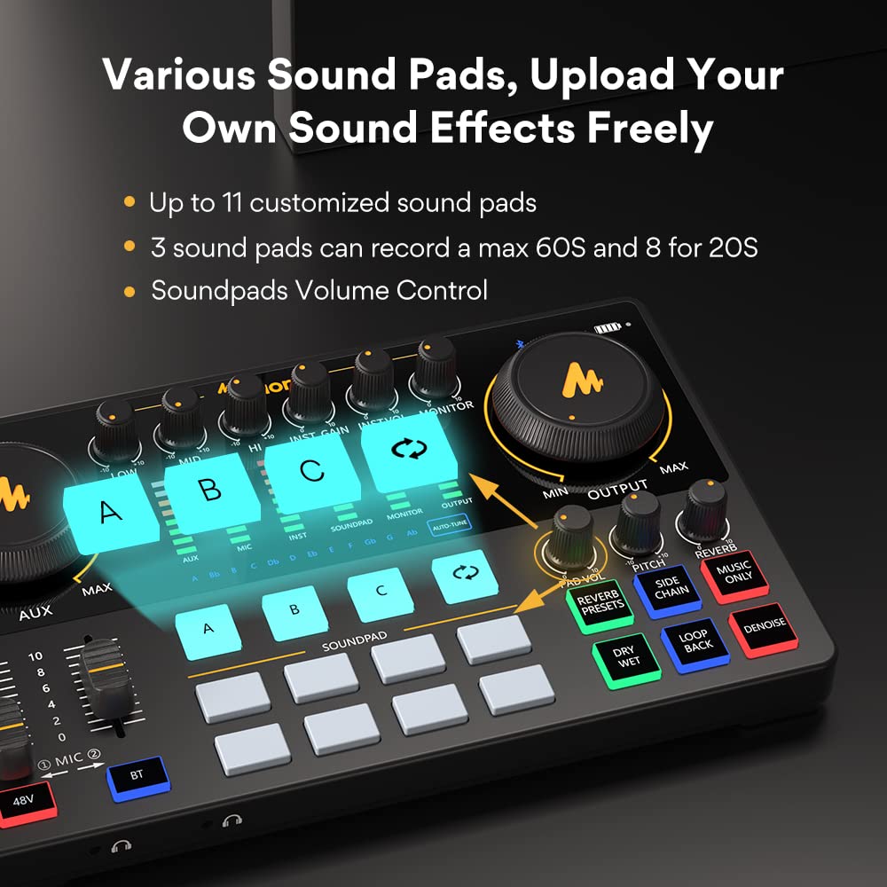 Audio Interface Mixer with XLR Input U766358