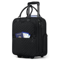 16-inch Lightweight Softside Underseat Carry On Luggage with Wheels Black L354