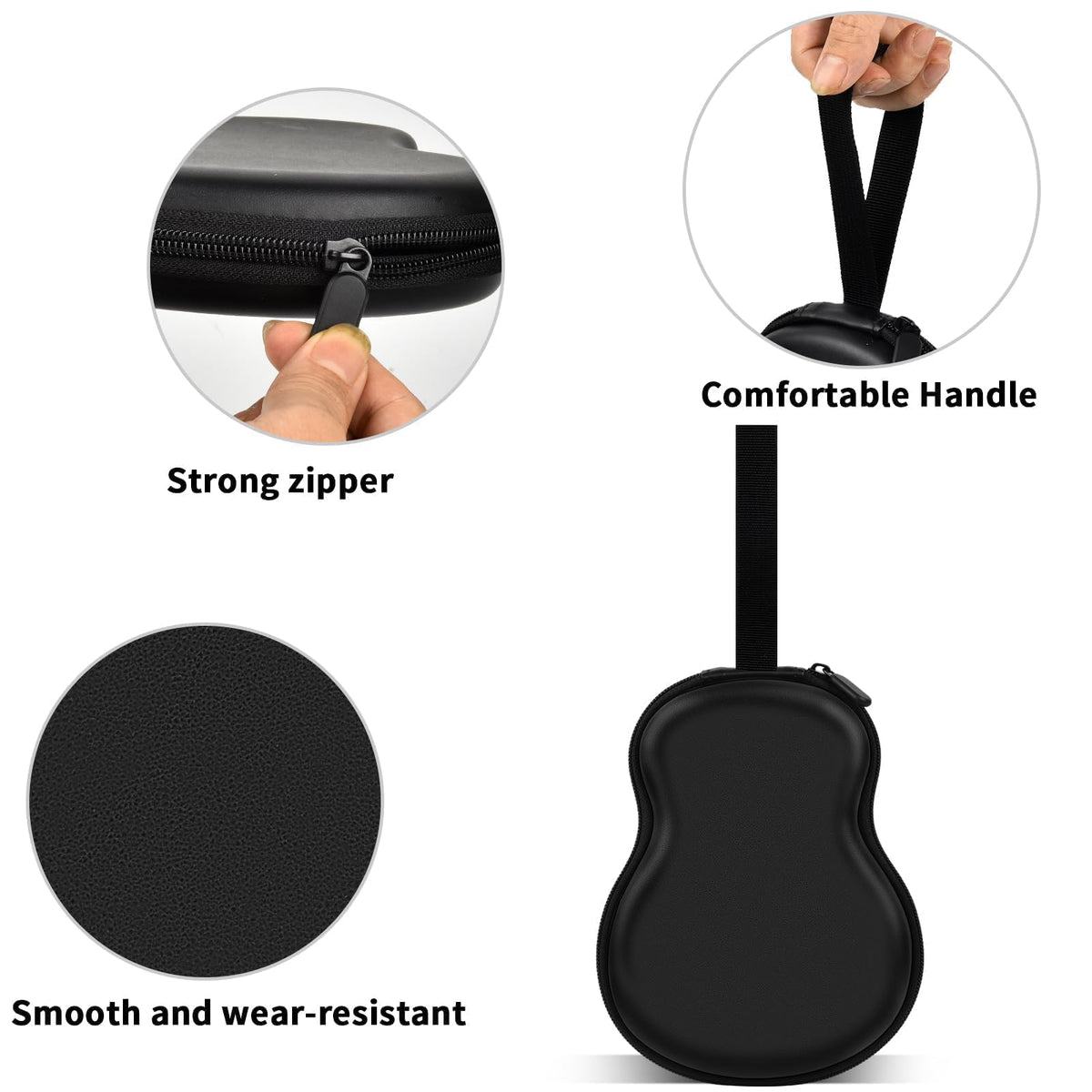 Guitar Pick Holder Case 63+ All Size Plectrums Storage Pouch P3329