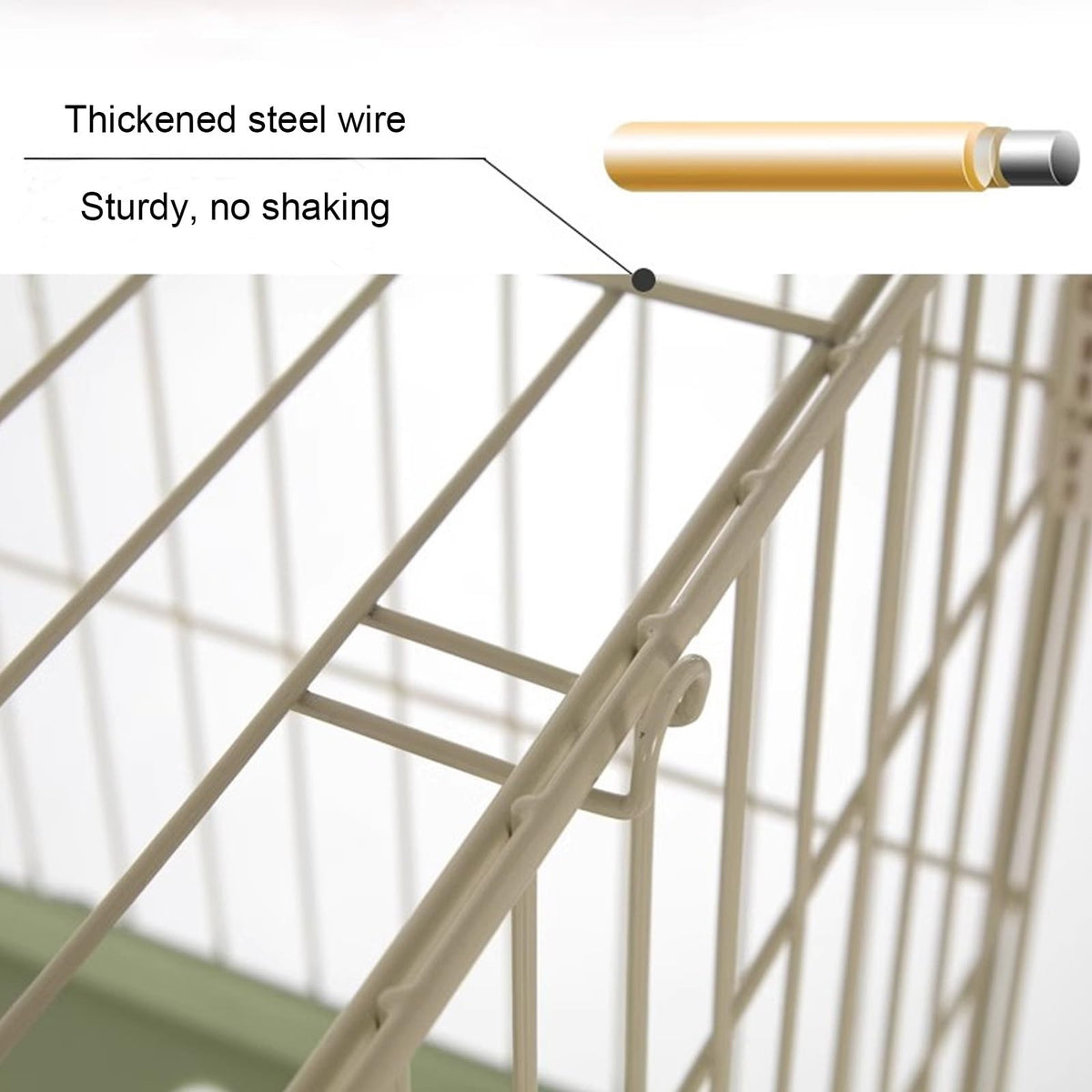 Foldable 4 Tier Detachable Cat Cage with Hammock P2024