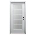 Steel Primed Left Hand In-Swing 15 Lite Clear Glass Front Door M904