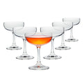 6 Count 7 oz Clear Coupe Glasses I61727