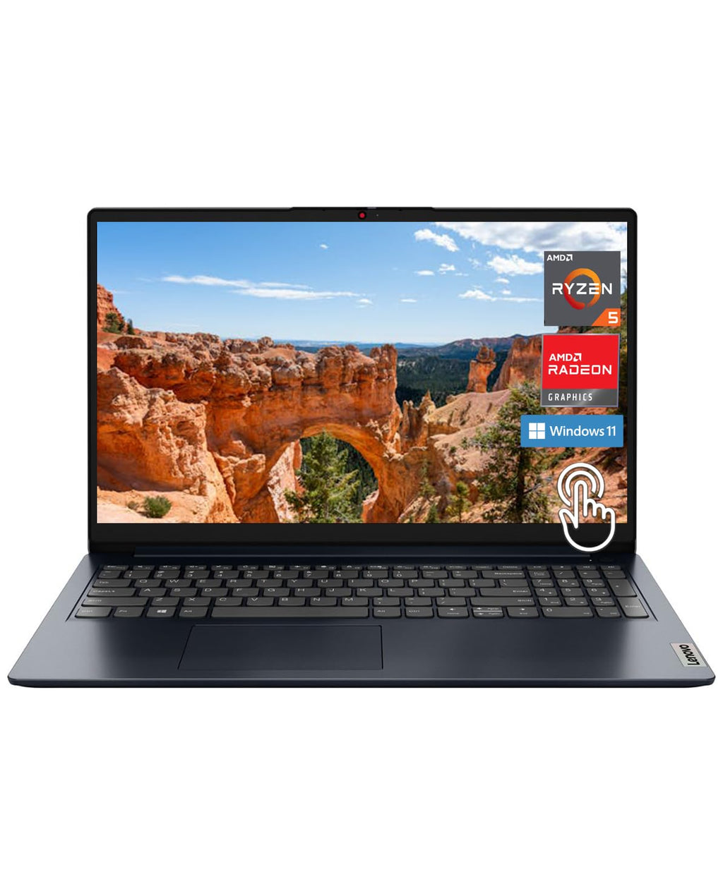 15.6" FHD Touch Laptop Ryzen 5 8GB RAM 512GB Storage Abyss Blue F9341