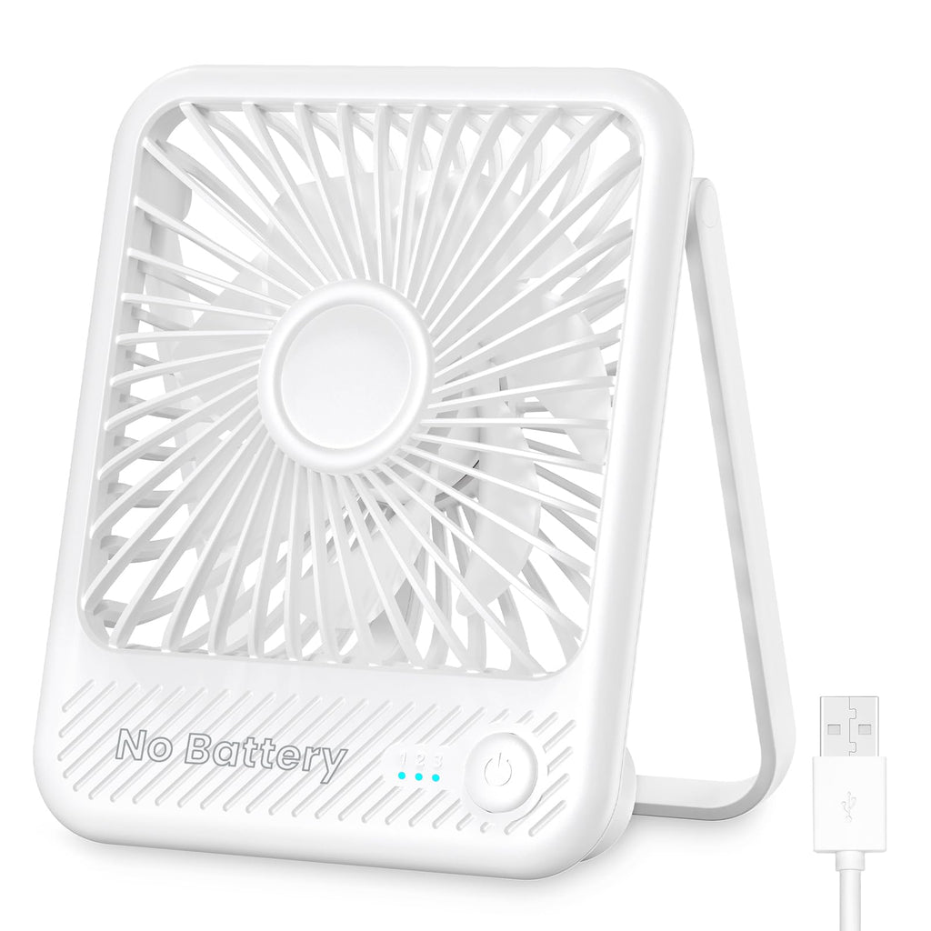White USB Desk Fan H74996