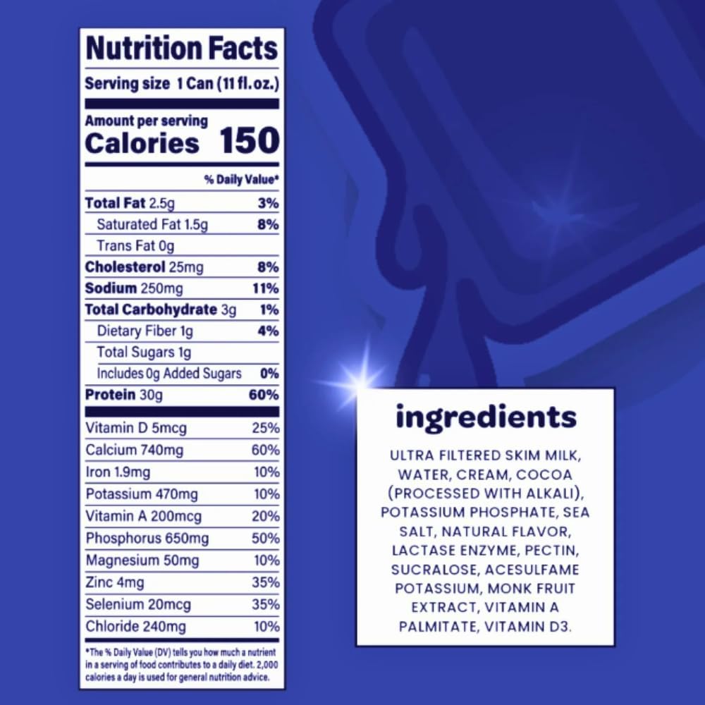 30g Protein Lactose Free Protein Shake 12 Cans B785696