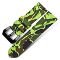 Camo Blue Grey Rubber Silicone Watch Band V62405
