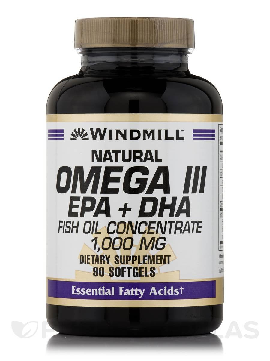 Omega 3 Fish Oil 1,000 mg Softgels, 90 ct V7749
