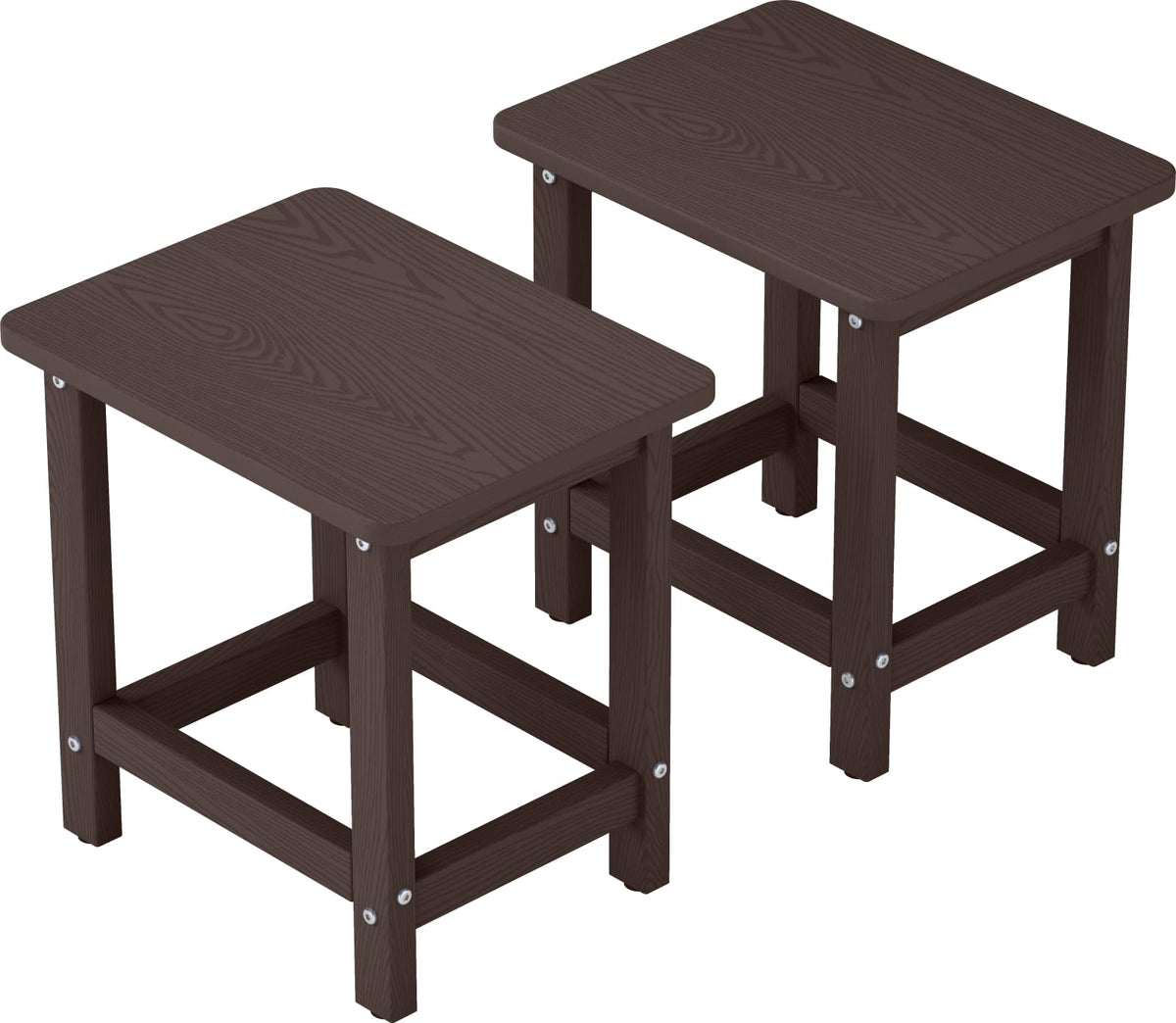 Set of 2 HDPE Outdoor Side Table J735