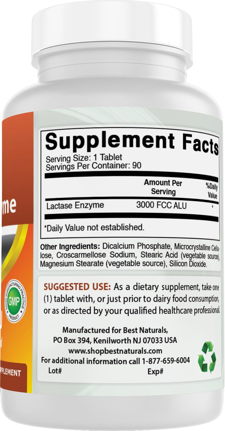 Lactase Enzyme Tablet 90 Count G568