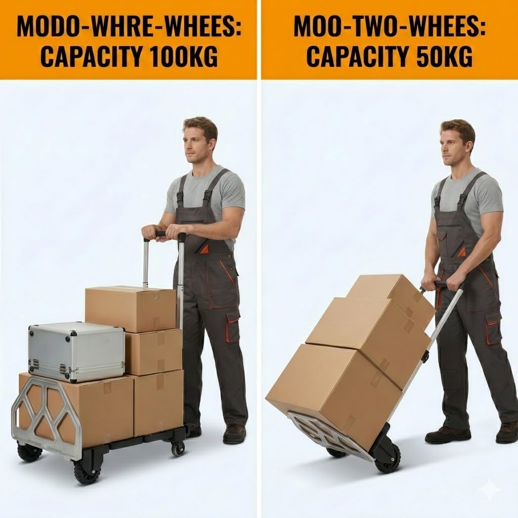 3-in-1 Folding Hand Truck 500 lbs Capacity K294835