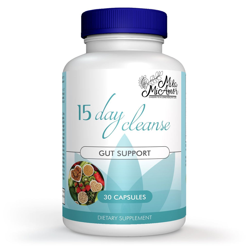 15 Day Gut and Colon Cleanse with Senna, Cascara Sagrada & Psyllium Husk 30 Capsules F2799