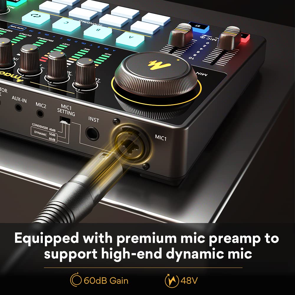 Audio Interface Mixer with XLR Input U766358