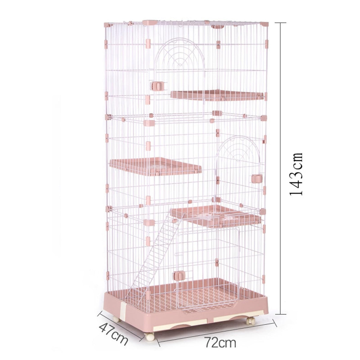 Foldable 4 Tier Detachable Cat Cage with Hammock P2024