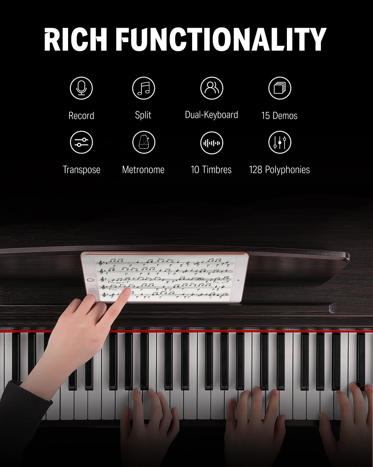88 Weighted Keys Digital Piano F747