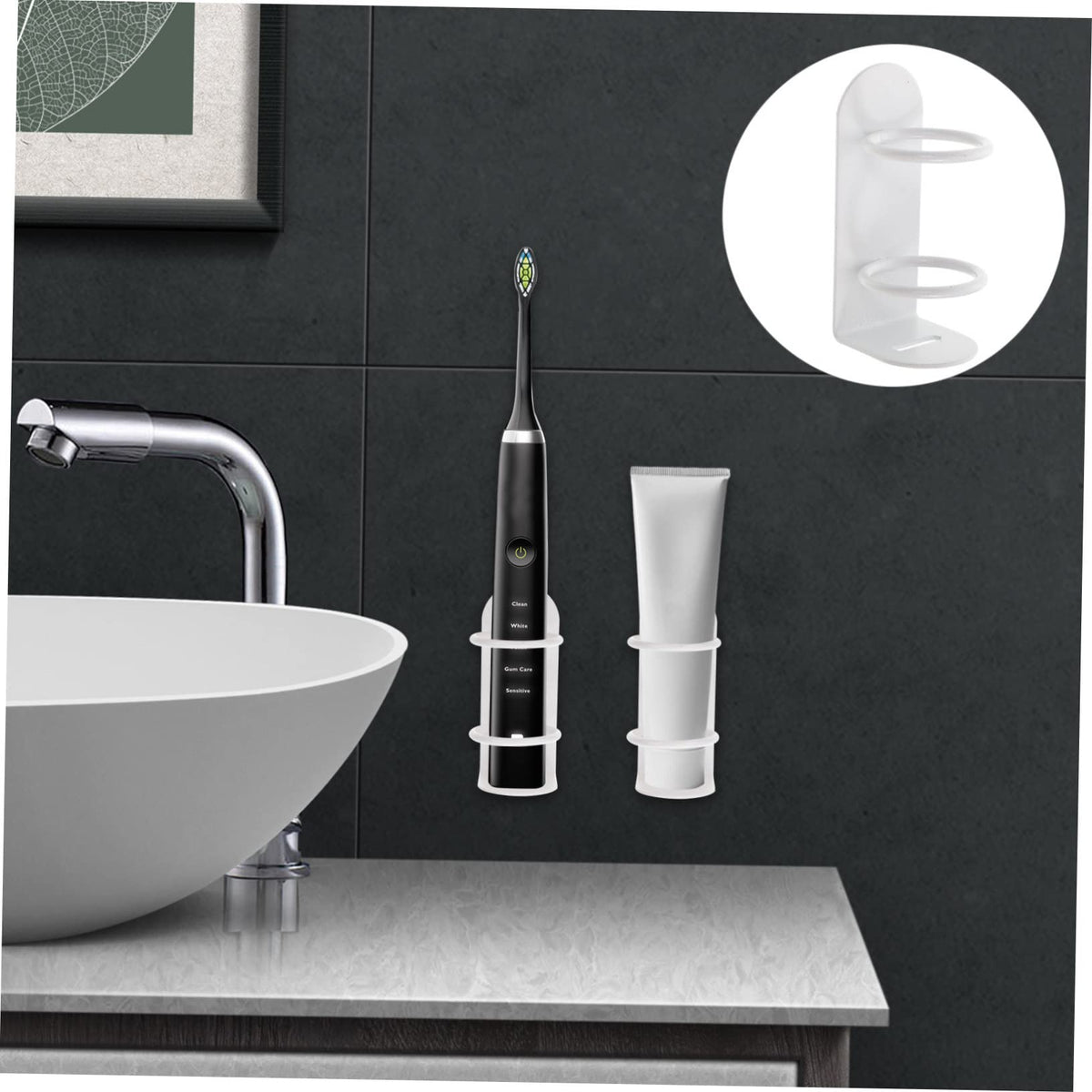 Wall Mount Toothbrush Holder 2 Pack Iron U292195