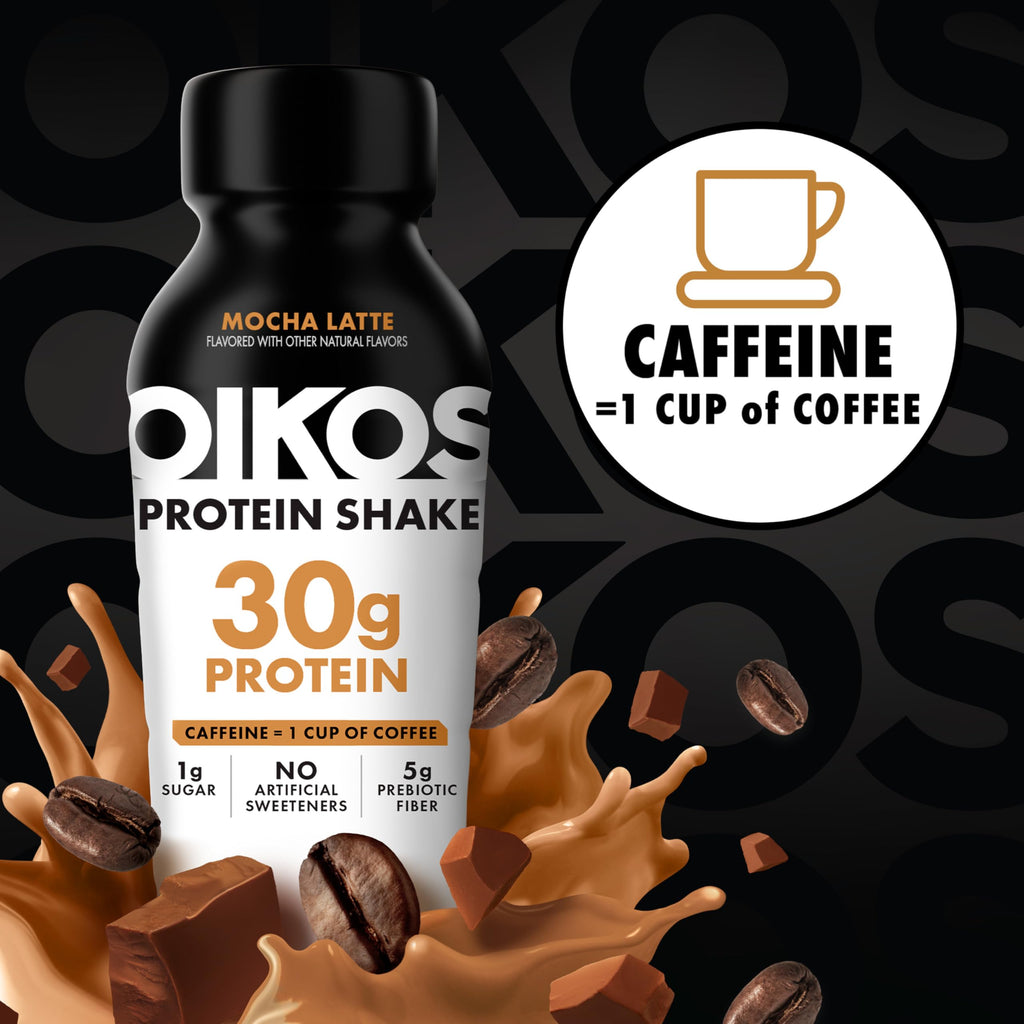 30g Protein Shake, Mocha Latte, 5g Prebiotic Fiber, 12 fl oz Bottle, 12 Count D719243
