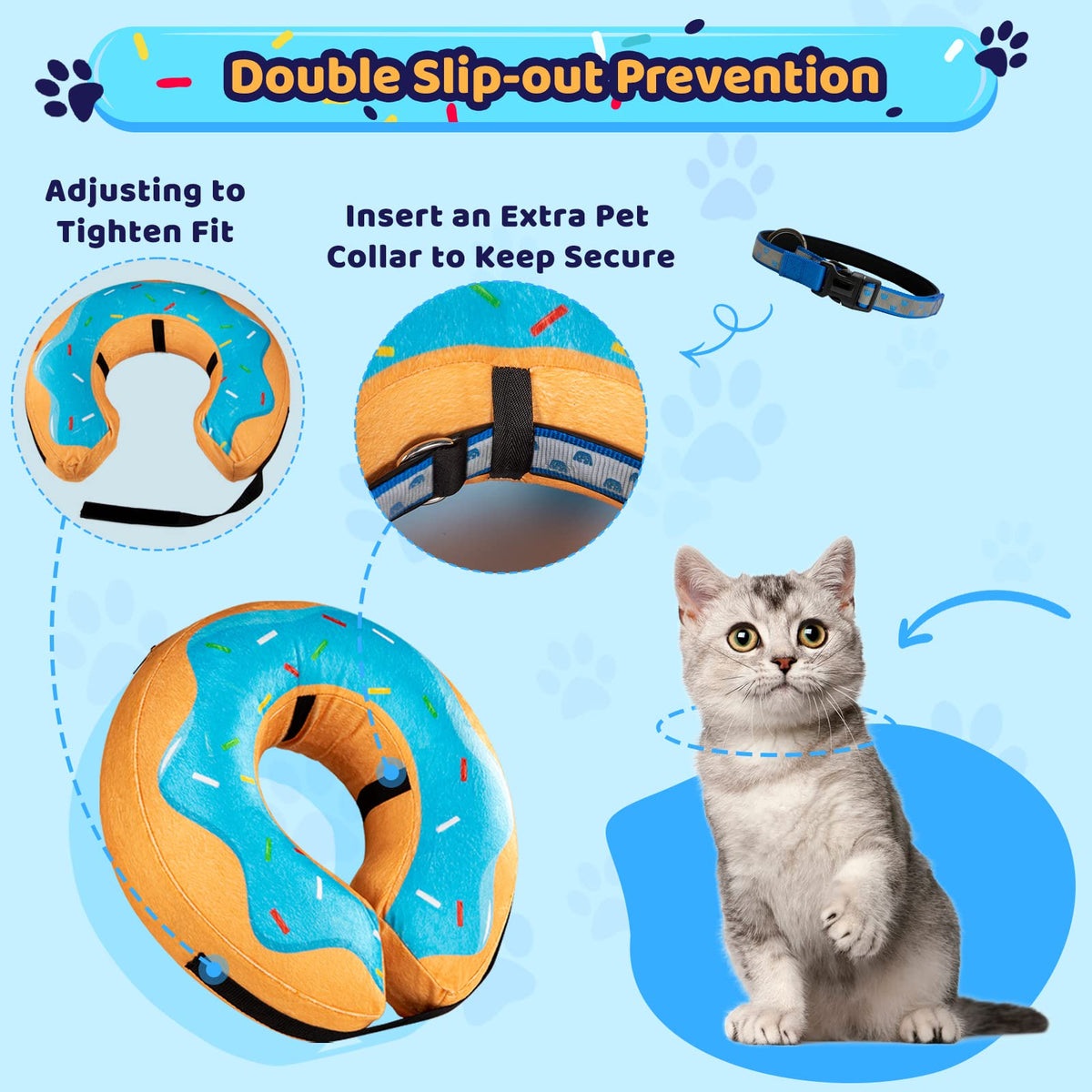 Inflatable Soft Dog Recovery Collar L4235