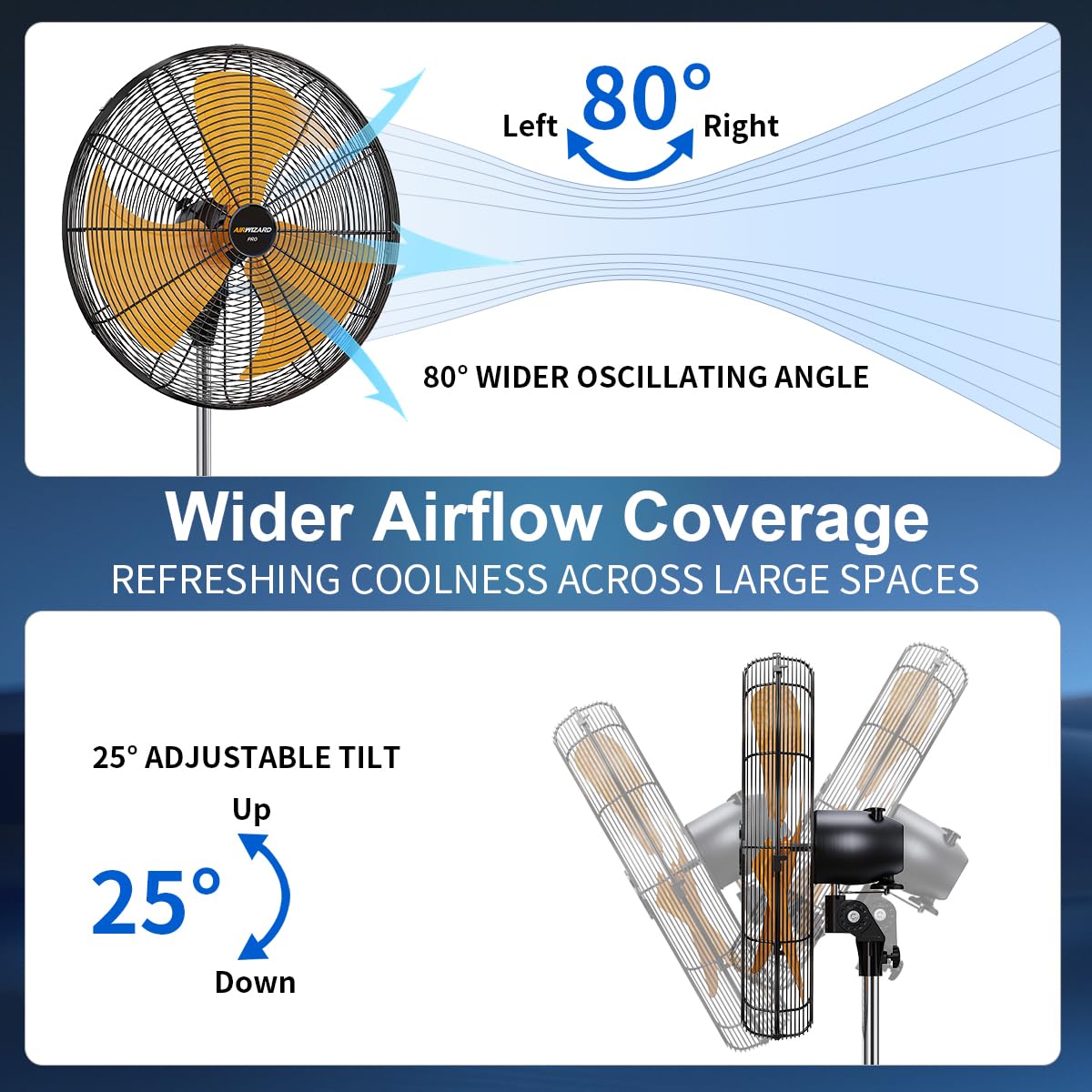 18 inch Oscillating High Velocity Pedestal Fan K755174
