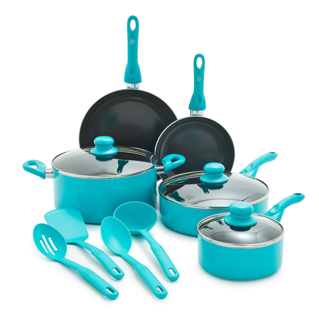 12 Piece Ceramic Nonstick Cookware Set E3035