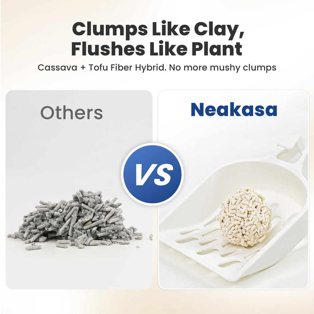 Natural Lightweight Clumping Flushable Cat Litter V909