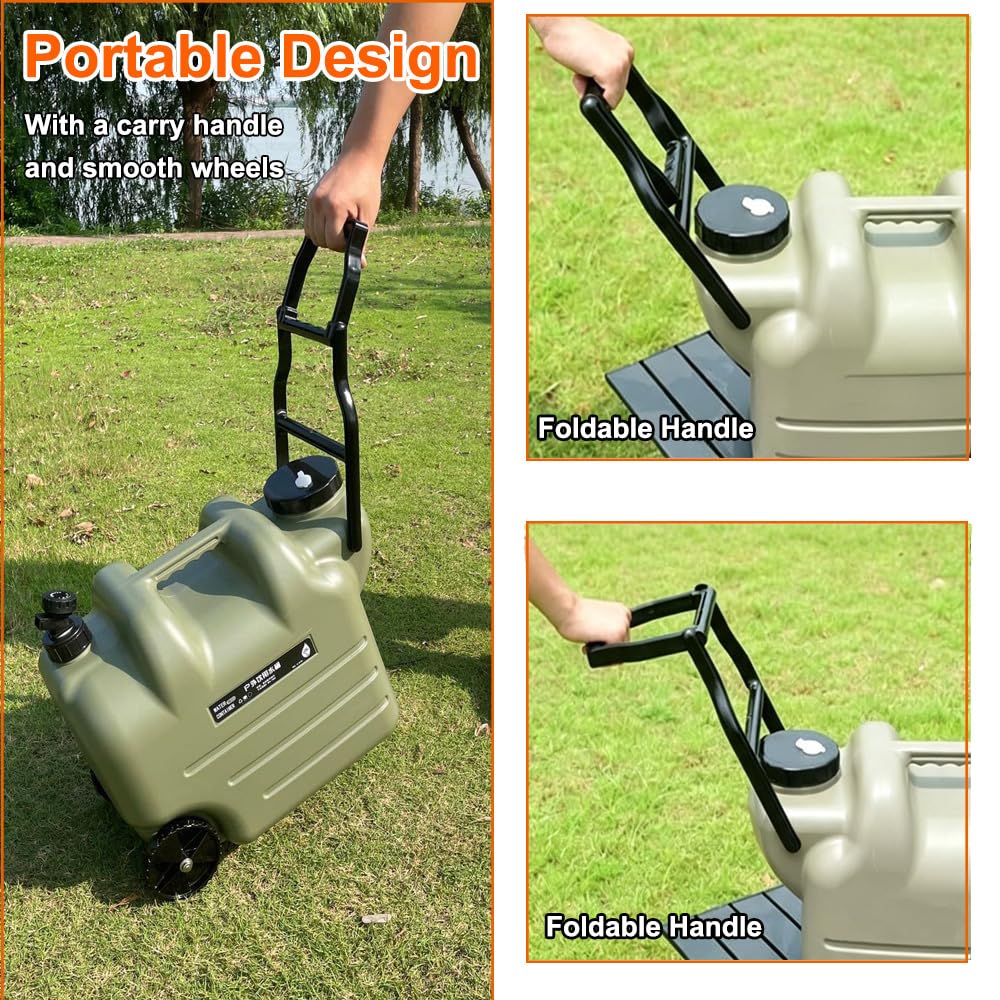 7.4 Gallon Water Container with Tap and Wheels N4610