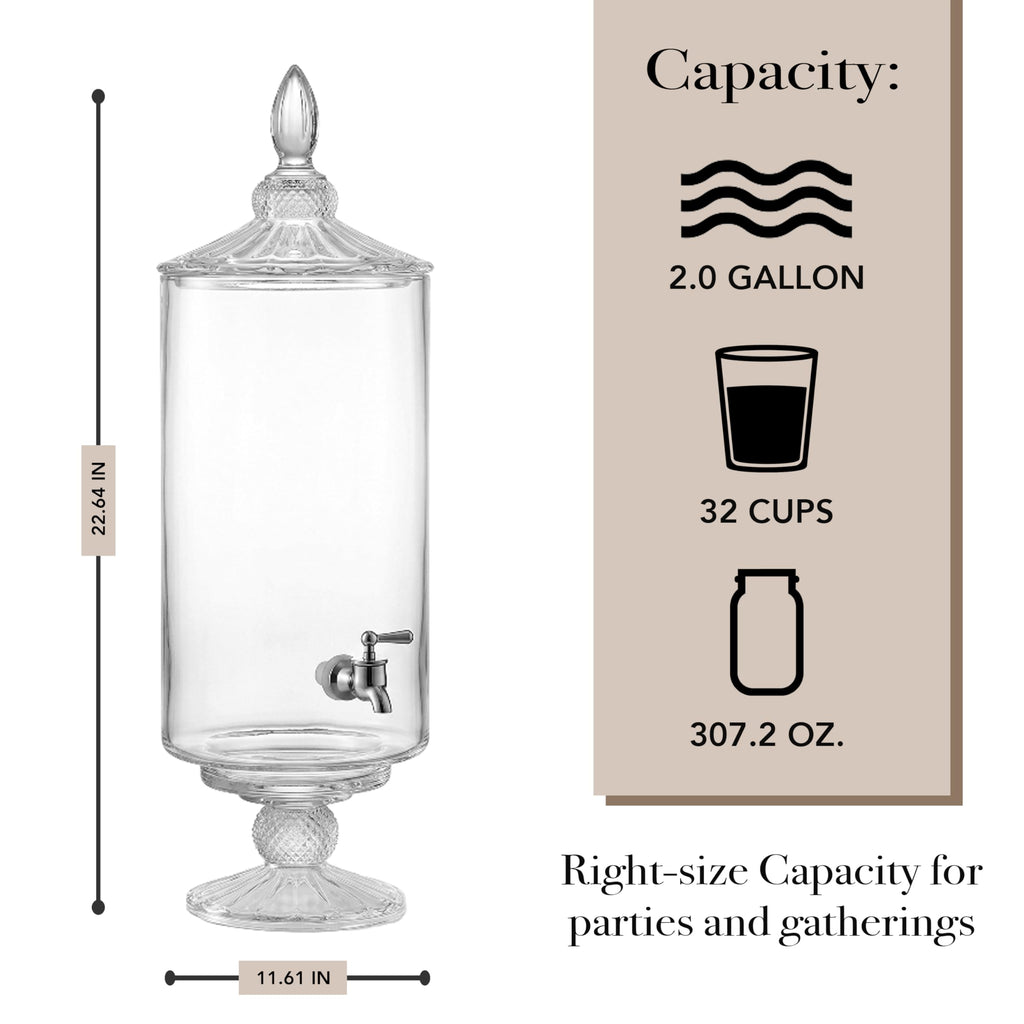 Glass Beverage Dispenser 2 Gal K3955