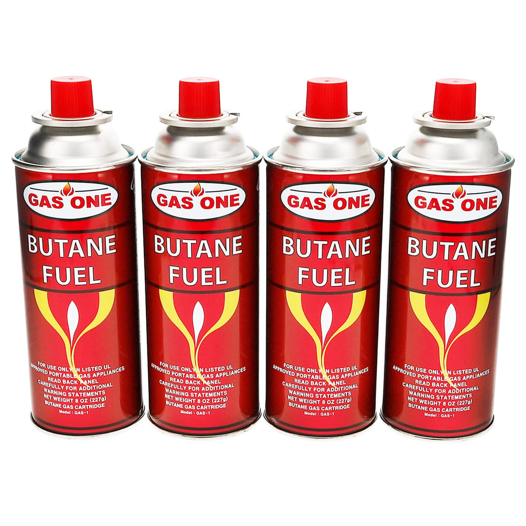 4 Pack 8oz Camping Fuel Canisters U71646