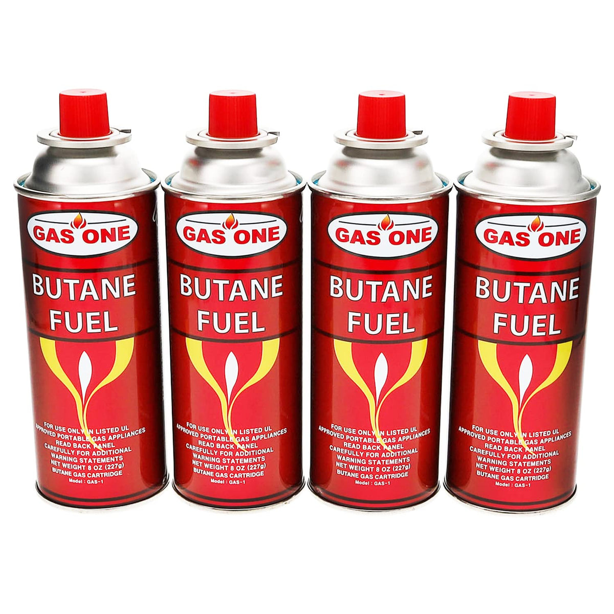 4 Pack 8oz Camping Fuel Canisters U71646