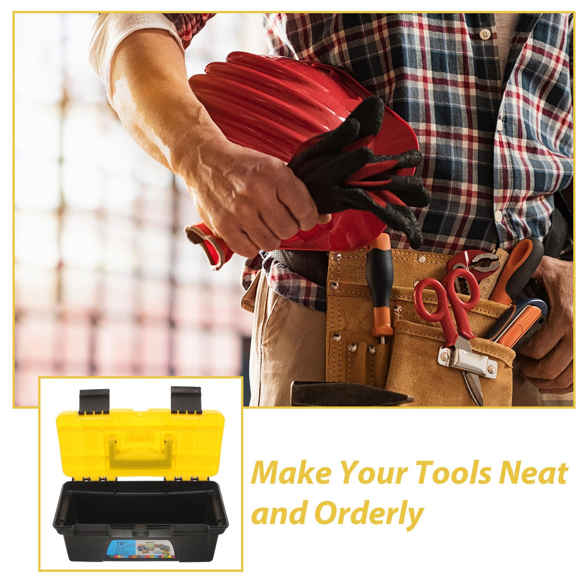 10 Inch Plastic Tool Box Organizer Z1595