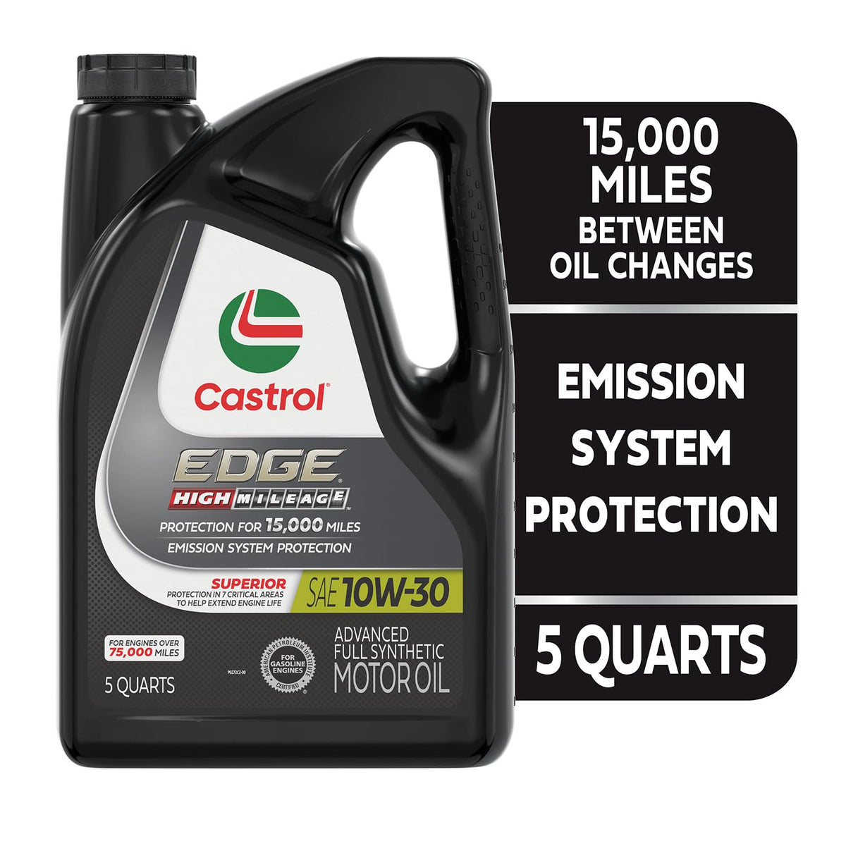 10W-30 Full Synthetic Motor Oil, 5 Quarts O54236