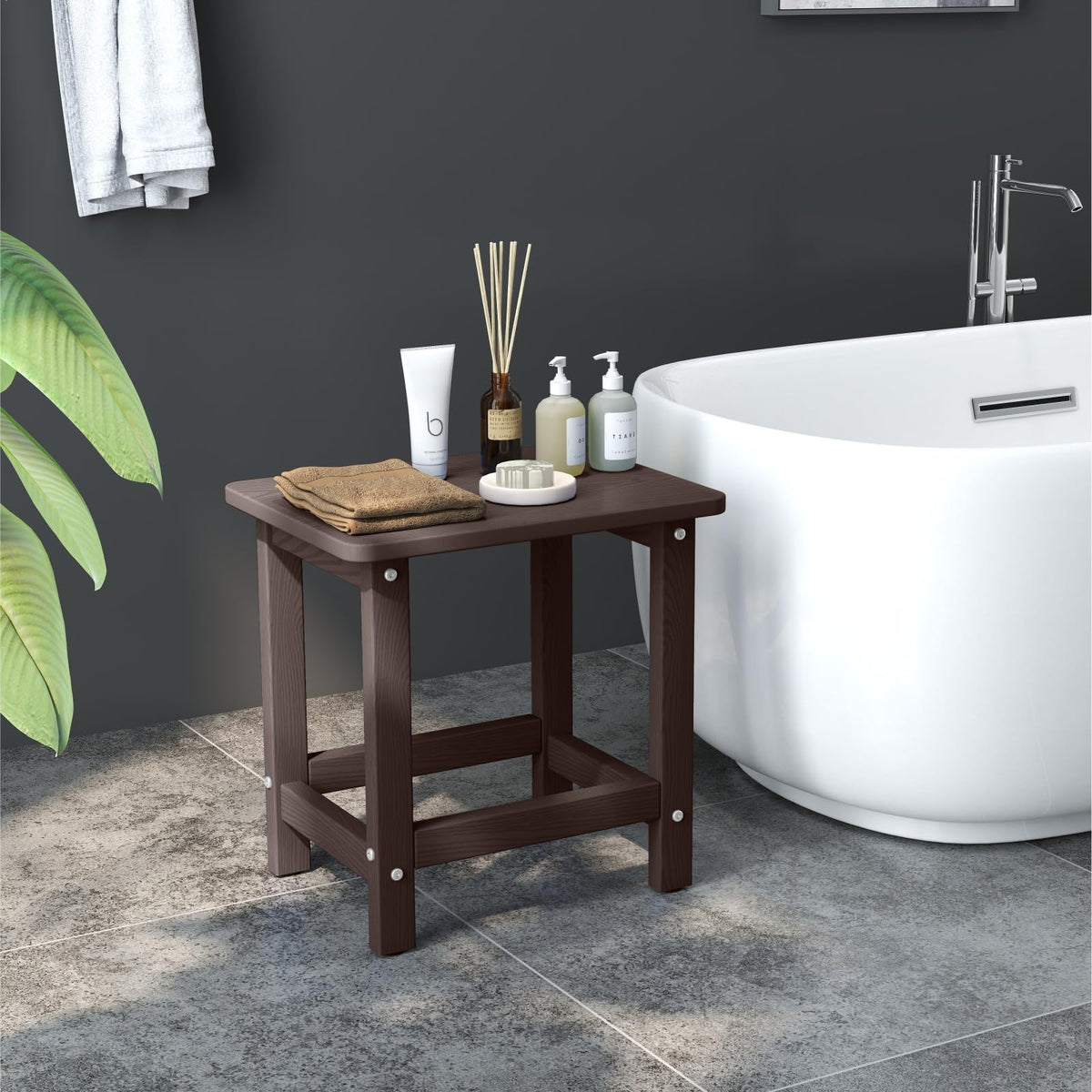 Set of 2 HDPE Outdoor Side Table J735