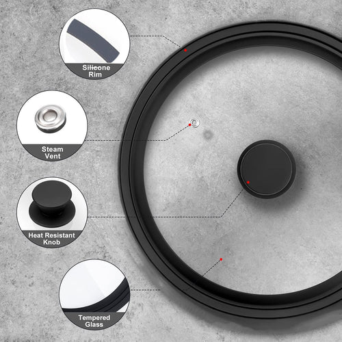 10.5" Tempered Glass Lid G4433