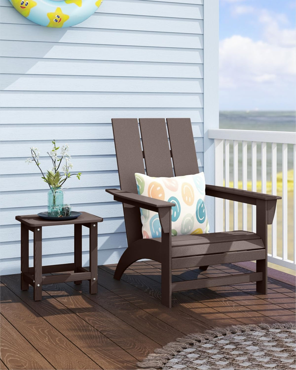 Set of 2 HDPE Outdoor Side Table J735