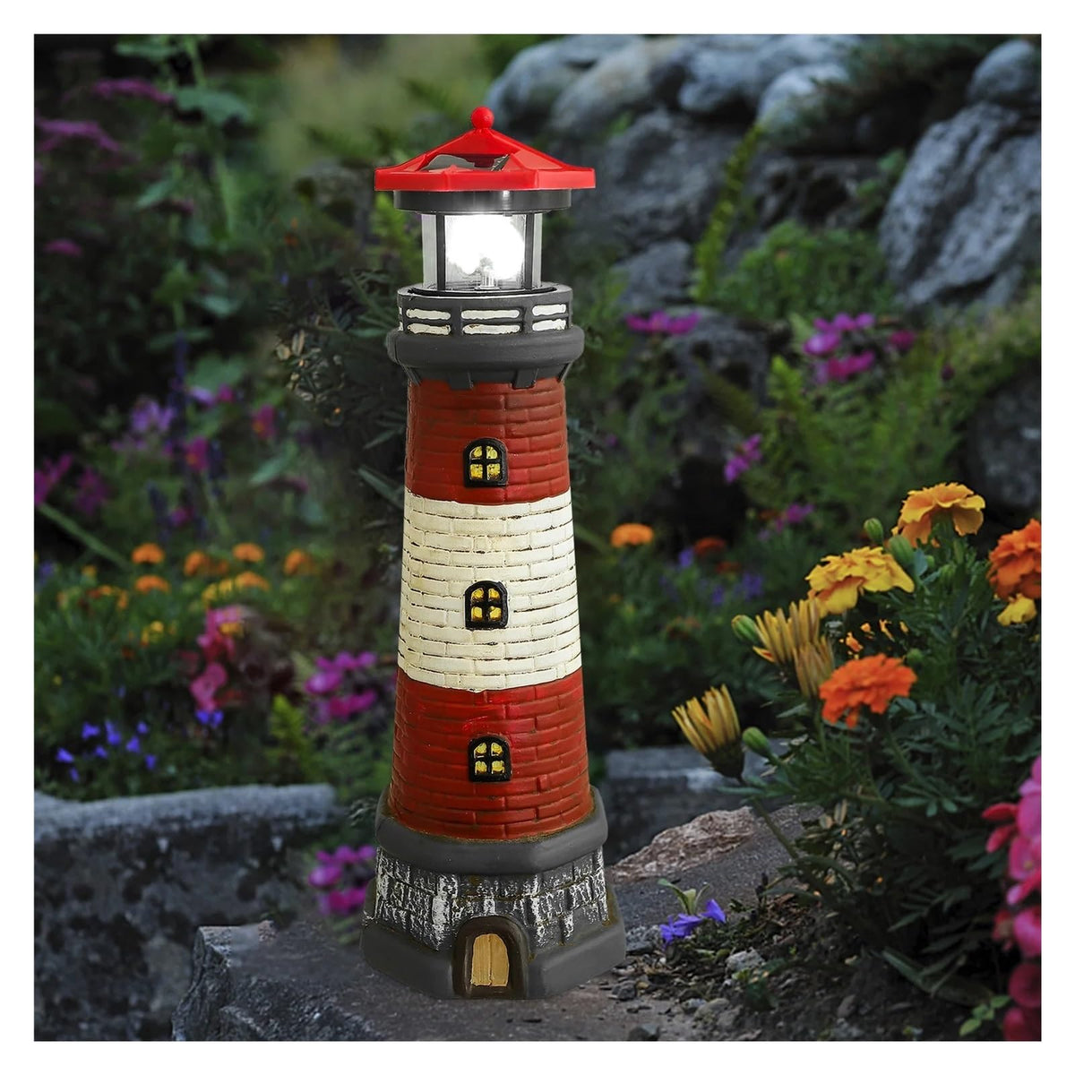 Solar Powered Lighthouse S97061
