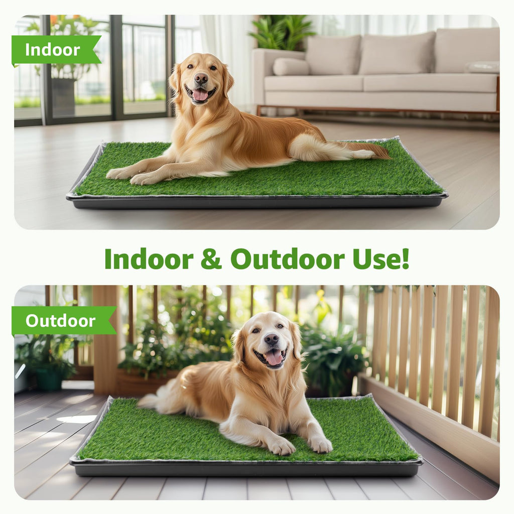 Large Dog Grass Pad with Tray 35x23in V54516