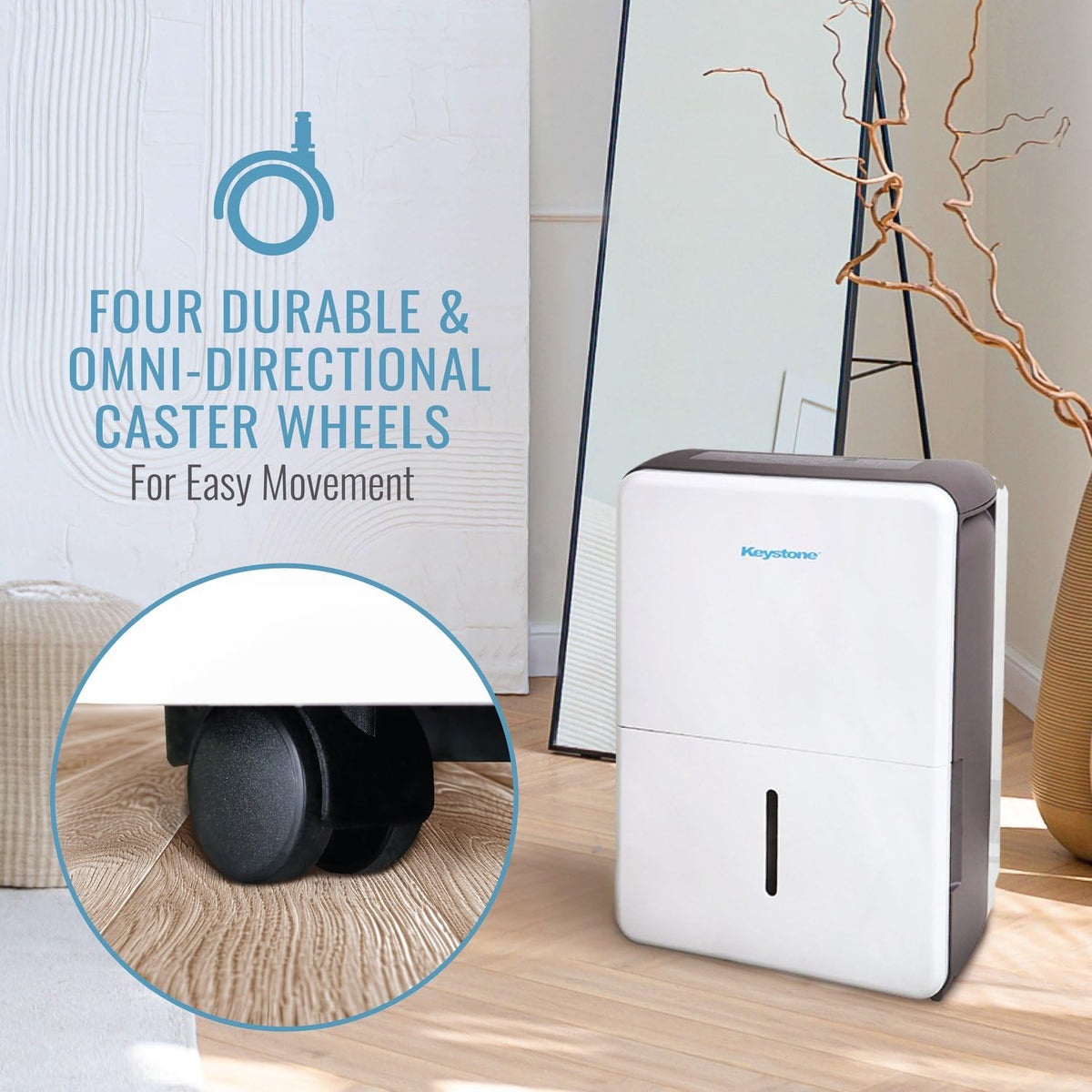 50-Pint Portable Dehumidifier with Auto-Shutoff and Timer K76781