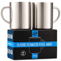 15 oz Double Wall Stainless Steel Insulated Mug Set of 2 B945214