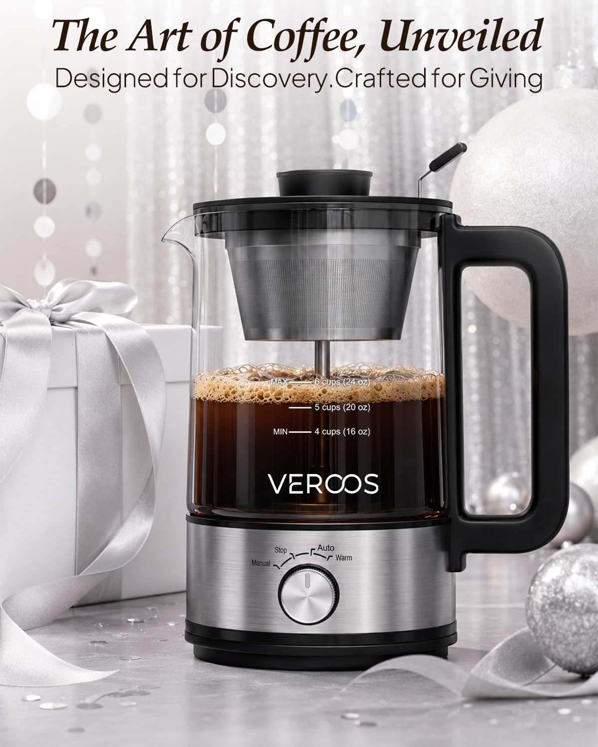 Electric 6-Cup Glass Percolator Coffee Pot B733283