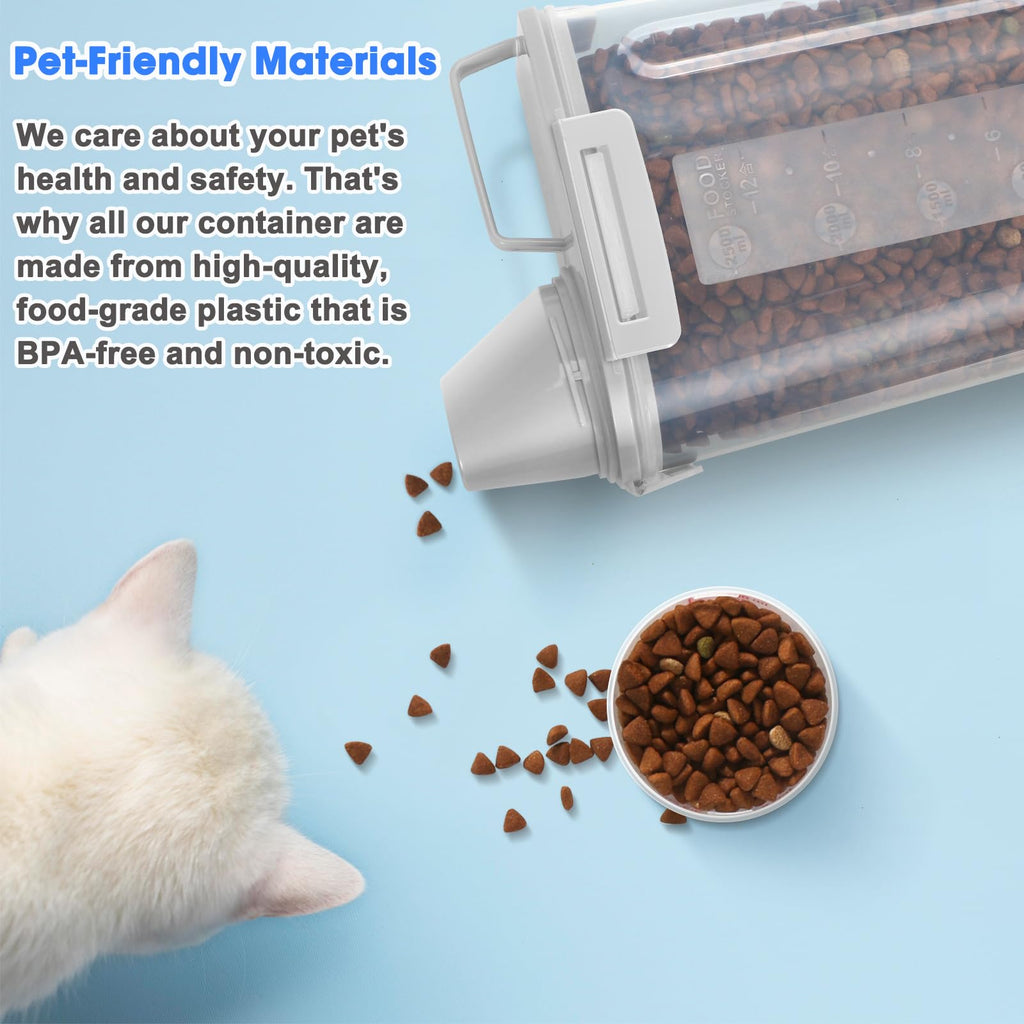 2 Pack Airtight Pet Food Storage Containers with Spout O2613