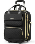 Black 16-Inch Underseat Carry On Luggage with Wheels Q322128