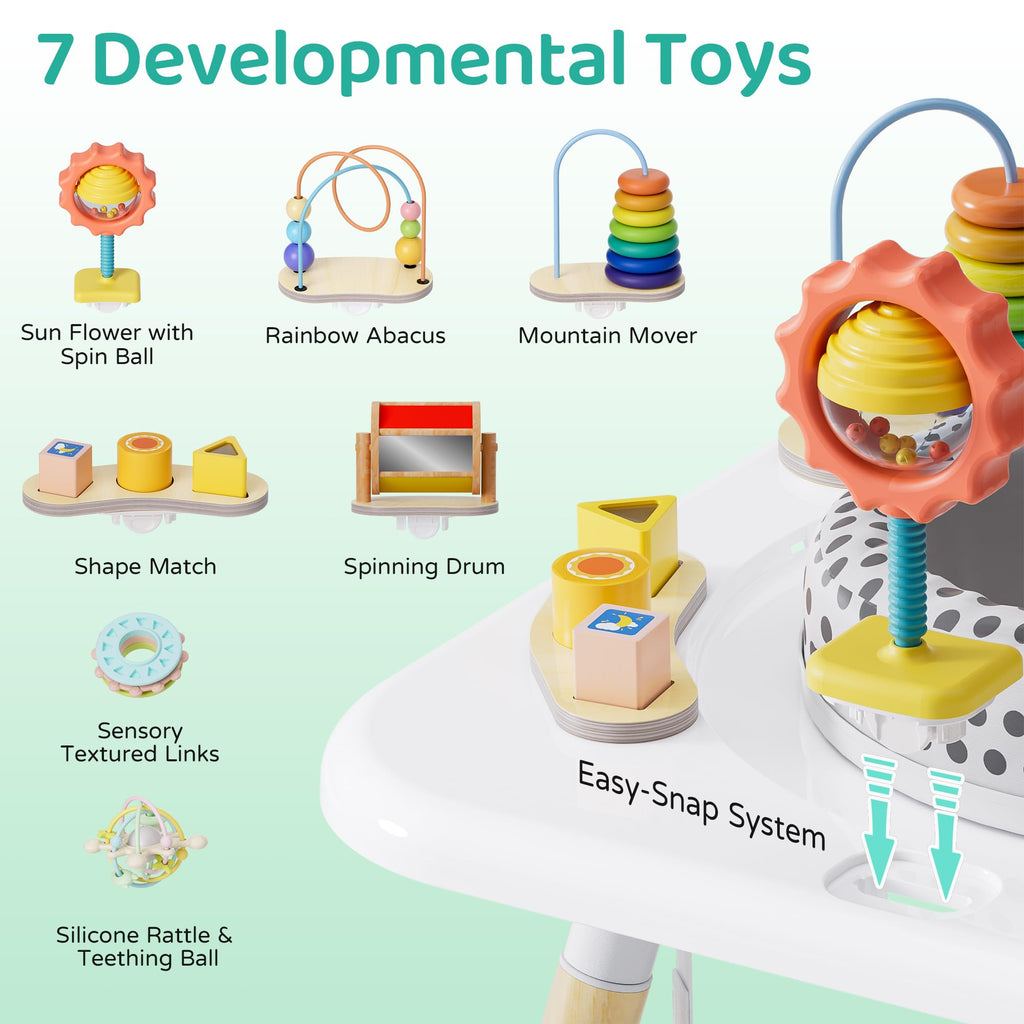 3-Stage Baby Activity Center with 7 Interactive Toys X586