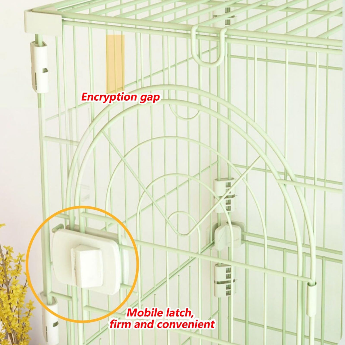 3/4-Tier Wire Cat Cage Playpen Kennel with Hammock S245957