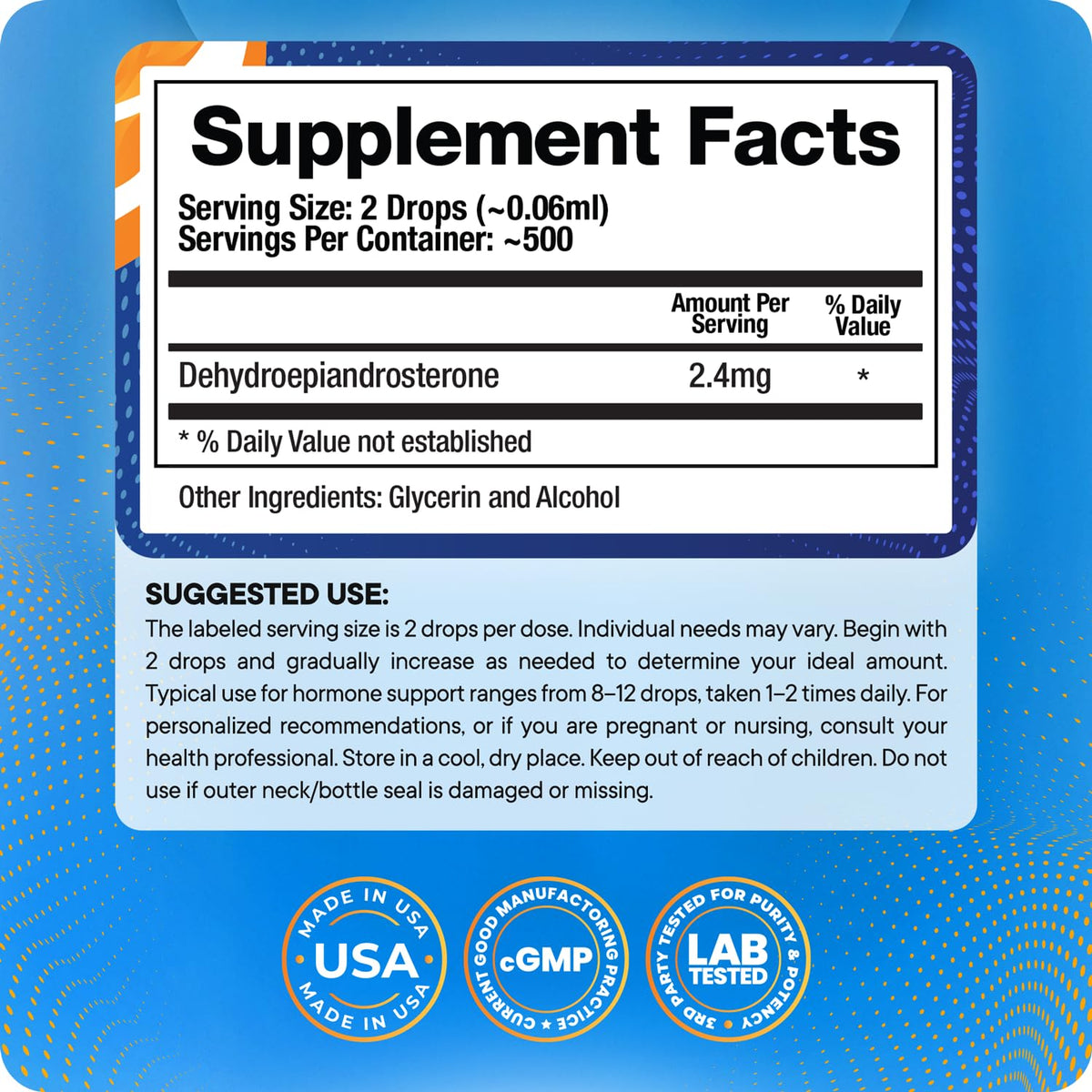 DHEA Liquid Drops 30 ml Y737