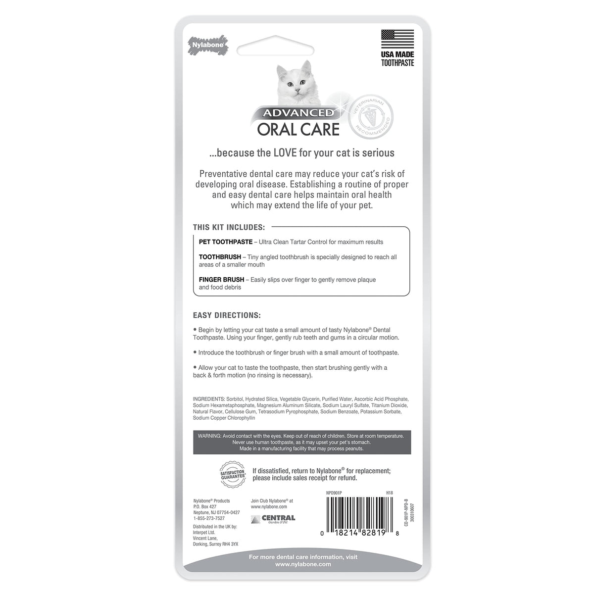 Advanced Oral Care Cat Dental Kit 3 Count P13031